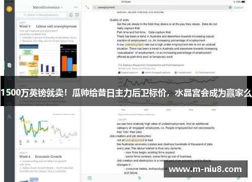 1500万英镑就卖！瓜帅给昔日主力后卫标价，水晶宫会成为赢家么